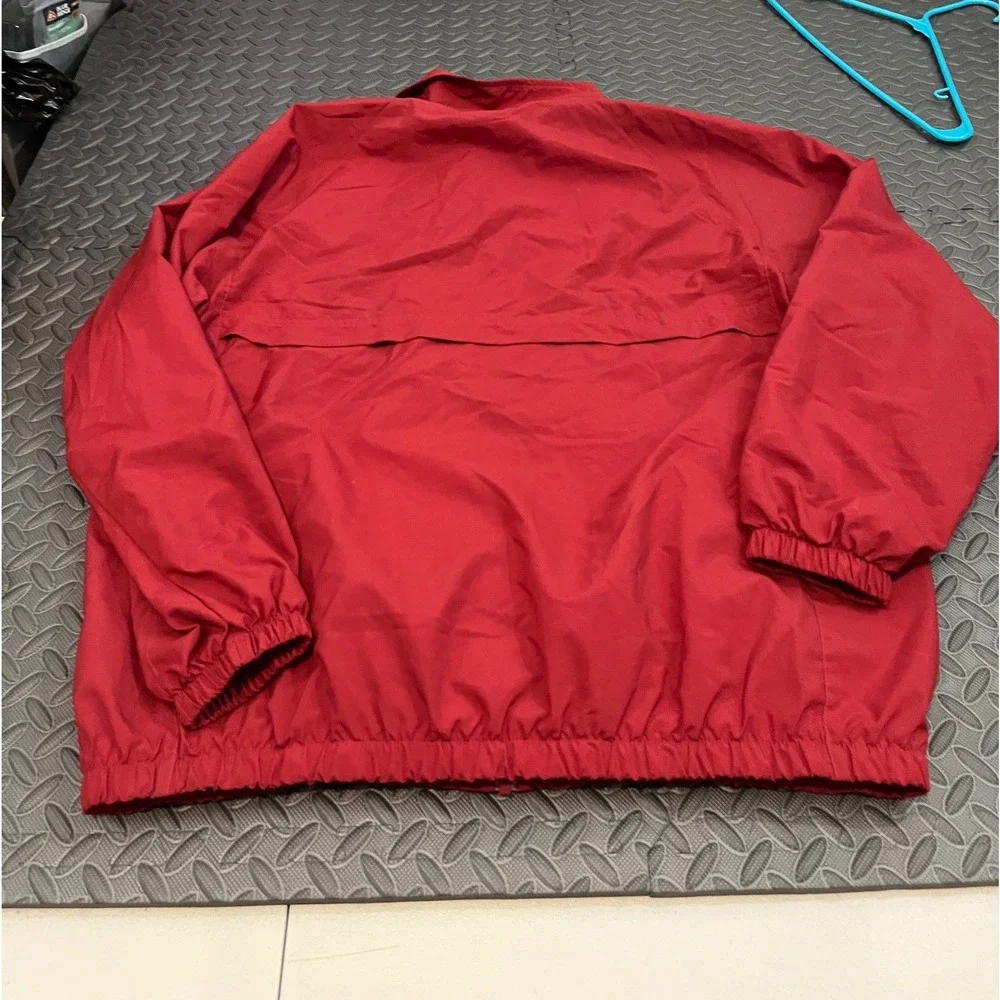 Nike Windbreaker Jacket Mens XL Red Alabama Crimson Tide Full Zip Swoosh
